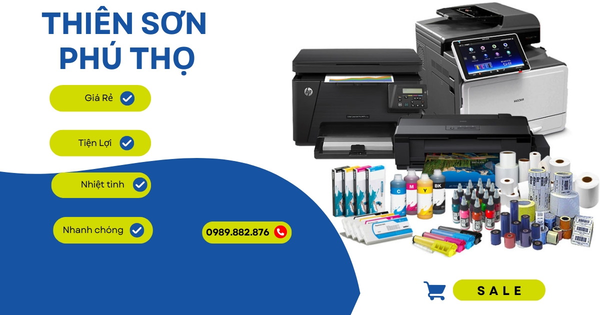 Đổ các loại mực máy in tại phú thọ