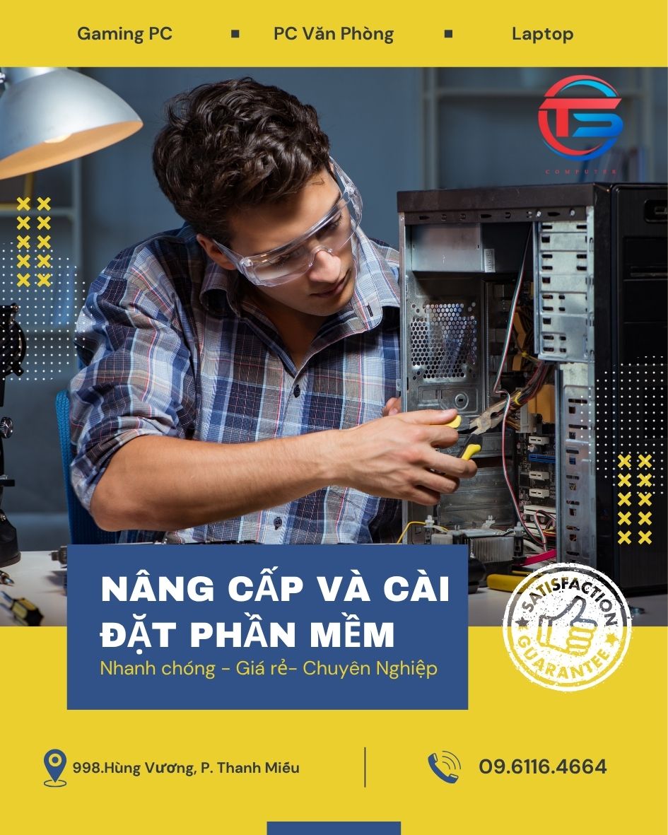 Nâng cấp cài đặt phần mềm cho máy tính