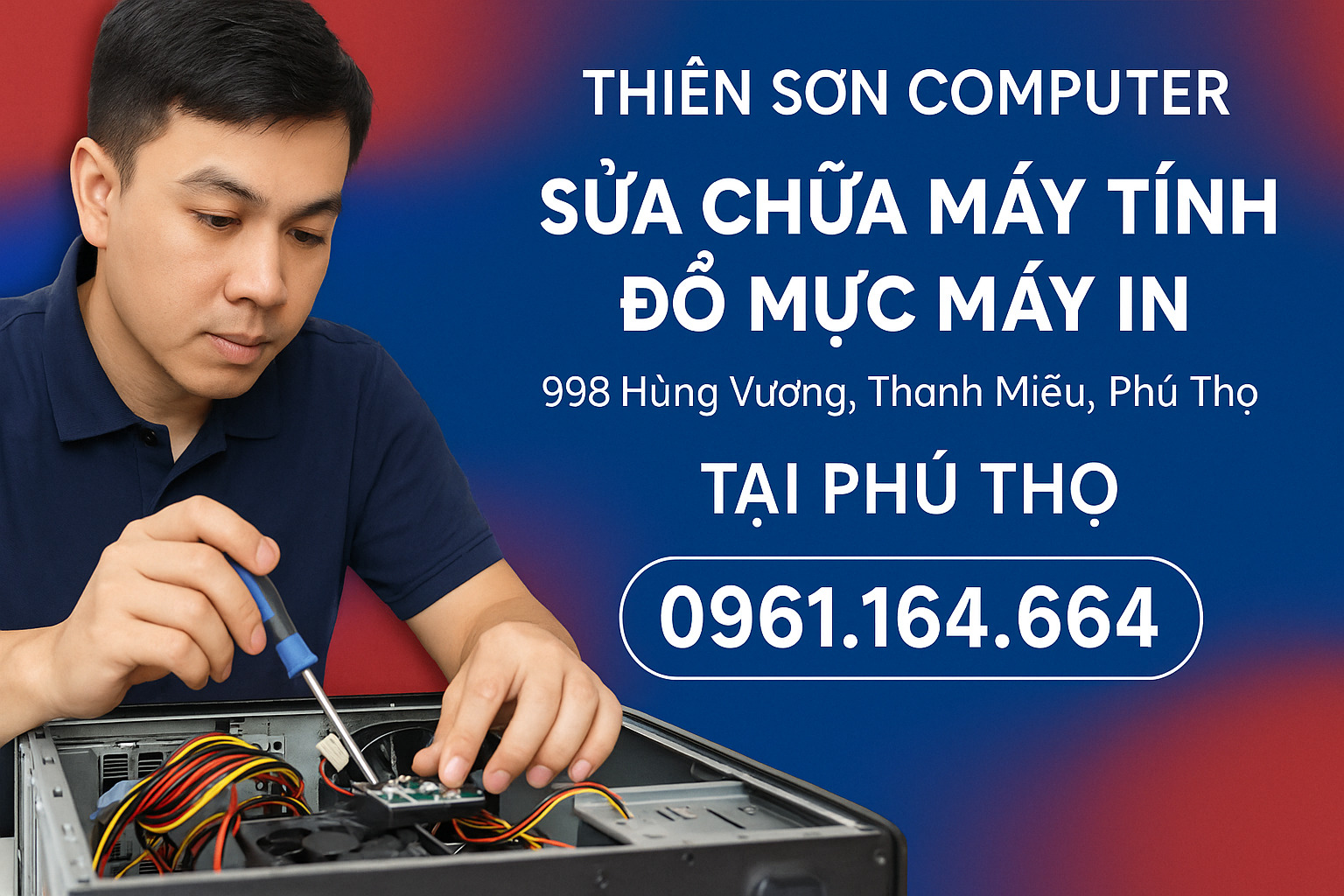Sửa máy tính tại phú thọ