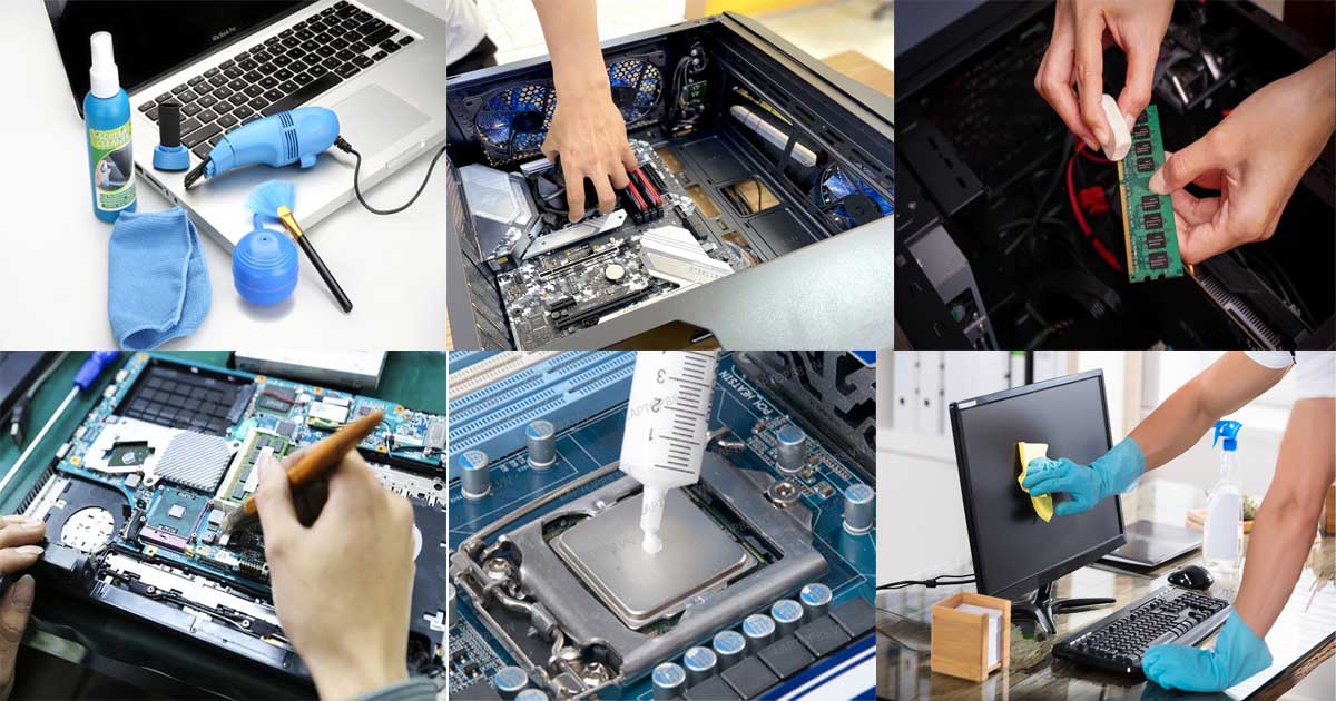vệ sinh máy tính đúng cách