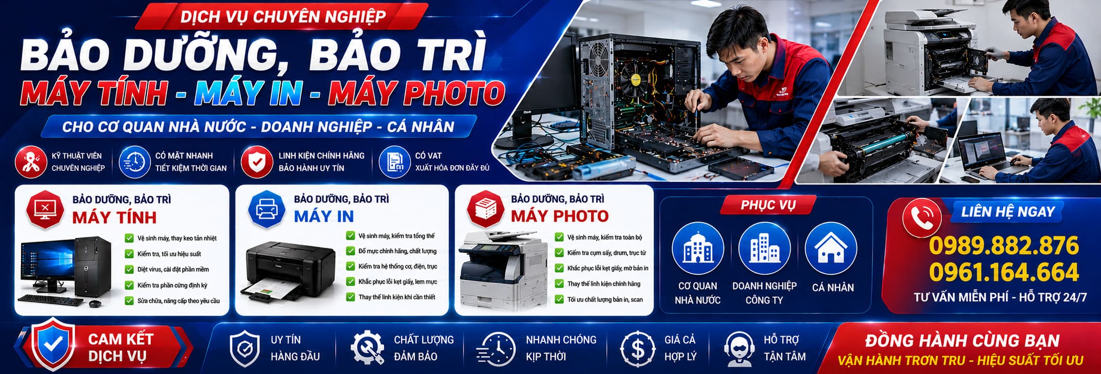 bảo trì bảo dưỡng máy tính tại Việt Trì